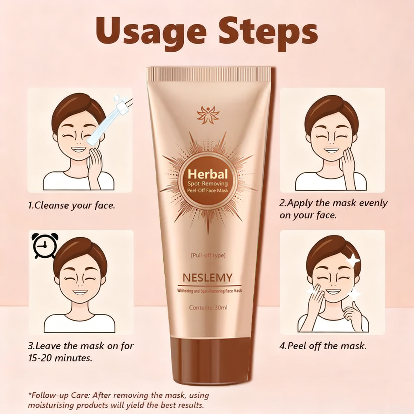 Whitening and Spot-Removing Face Mask Suitable for face